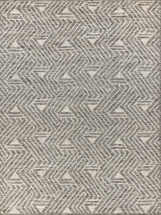 vintage black and modern gray wool rug