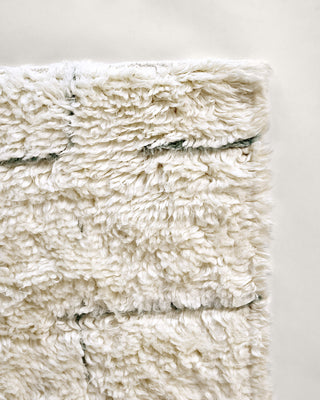 plush white moroccan wool rug