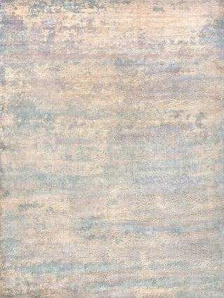 Powder Blue modern bamboo rug