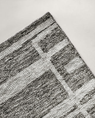gray geometric rug modern