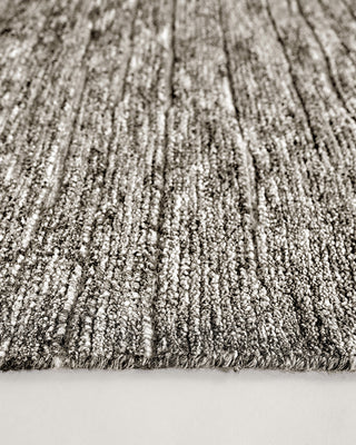 Charcoal bamboo silk rug