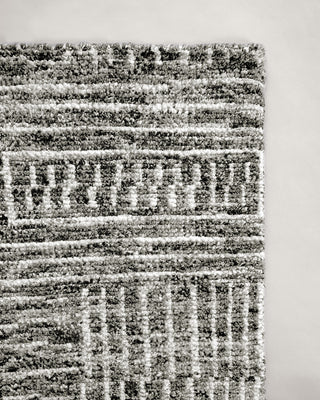 gray modern wool rug