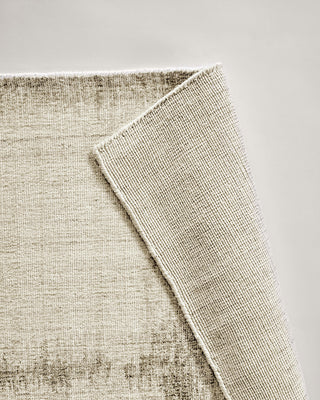 Beige wool modern rug