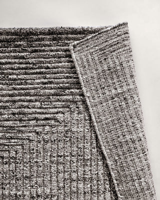 Charcoal modern geometric rug