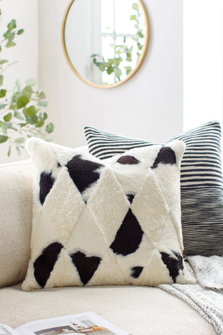 Avra Hair On Hide Pillow
